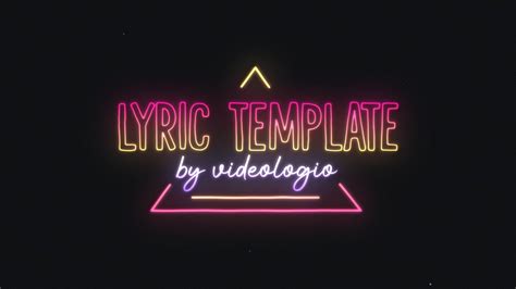 Free lyric video templates to customize and download .